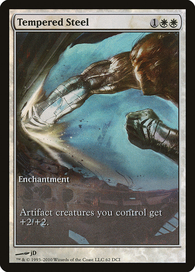 Tempered Steel (Game Day) (Extended Art) [Scars of Mirrodin Promos] | Gate City Games LLC