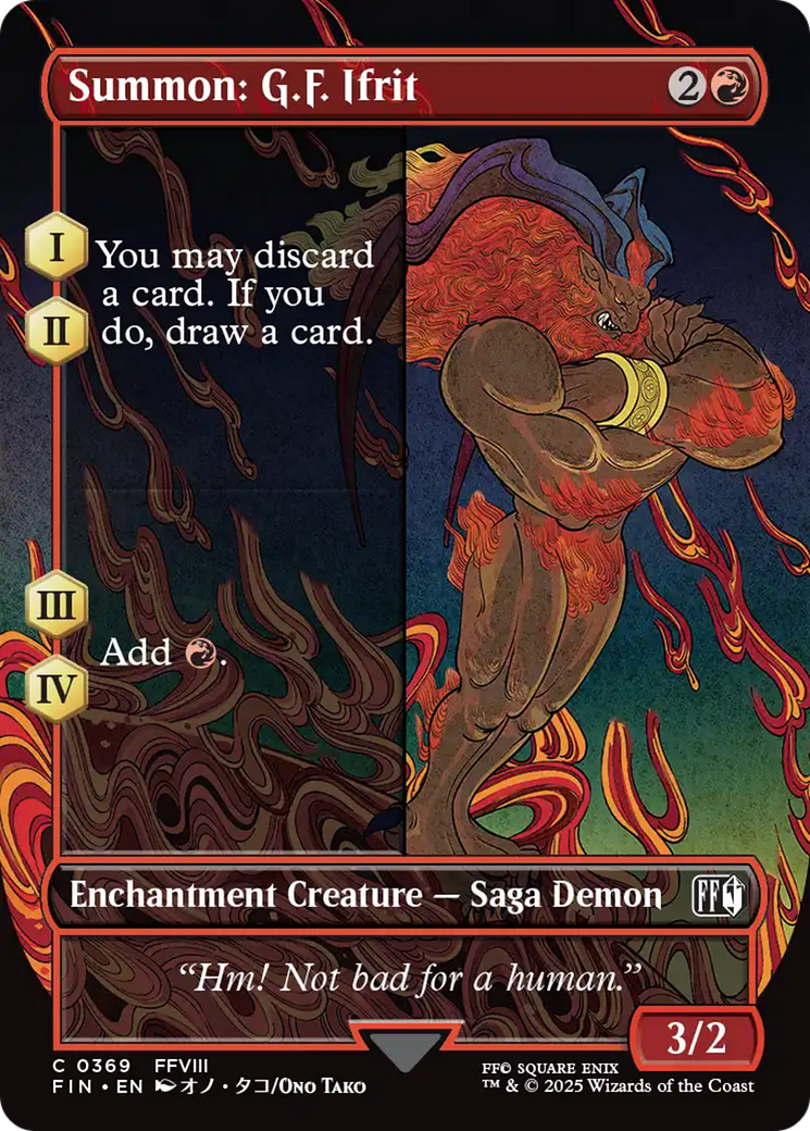 Summon: G.F. Ifrit (Borderless) [FINAL FANTASY] | Gate City Games LLC