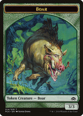 Goblin // Boar Double-Sided Token [Planechase Anthology Tokens] | Gate City Games LLC