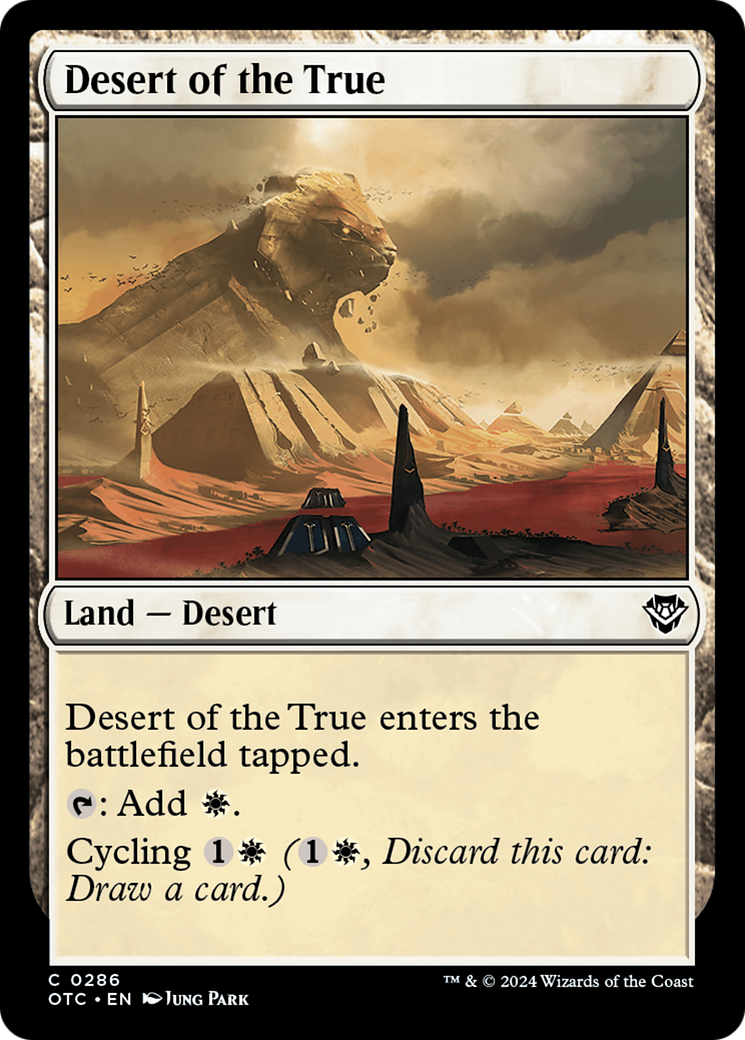 Desert of the True [Outlaws of Thunder Junction Commander] | Gate City Games LLC