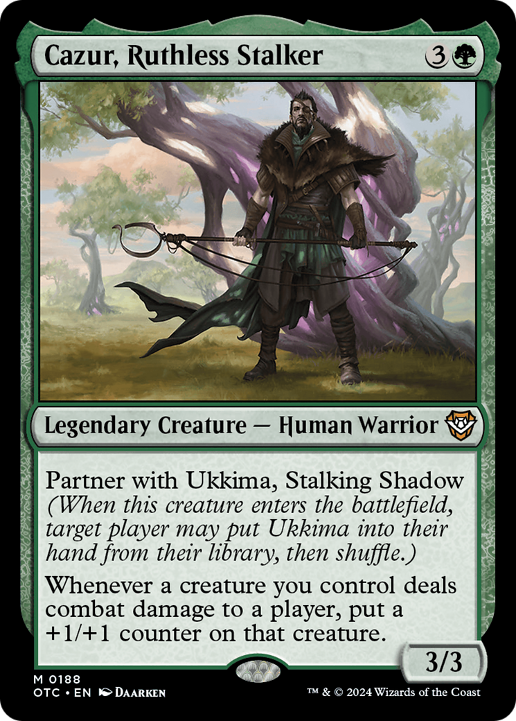 Cazur, Ruthless Stalker [Outlaws of Thunder Junction Commander] | Gate City Games LLC