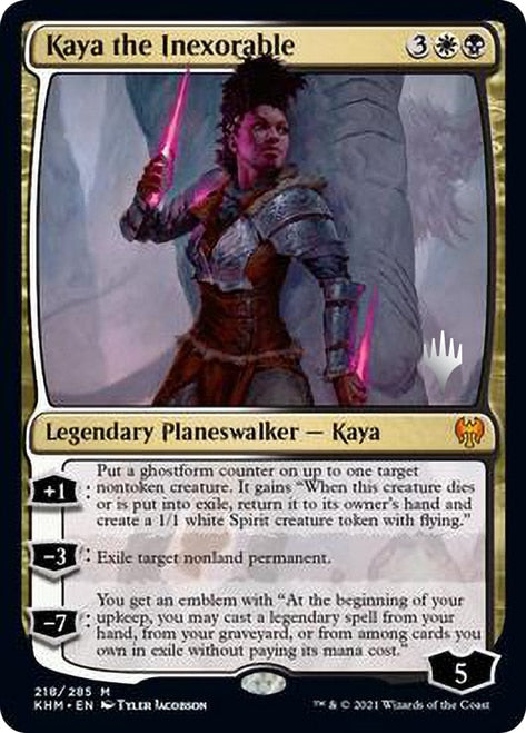 Kaya the Inexorable (Promo Pack) [Kaldheim Promos] | Gate City Games LLC