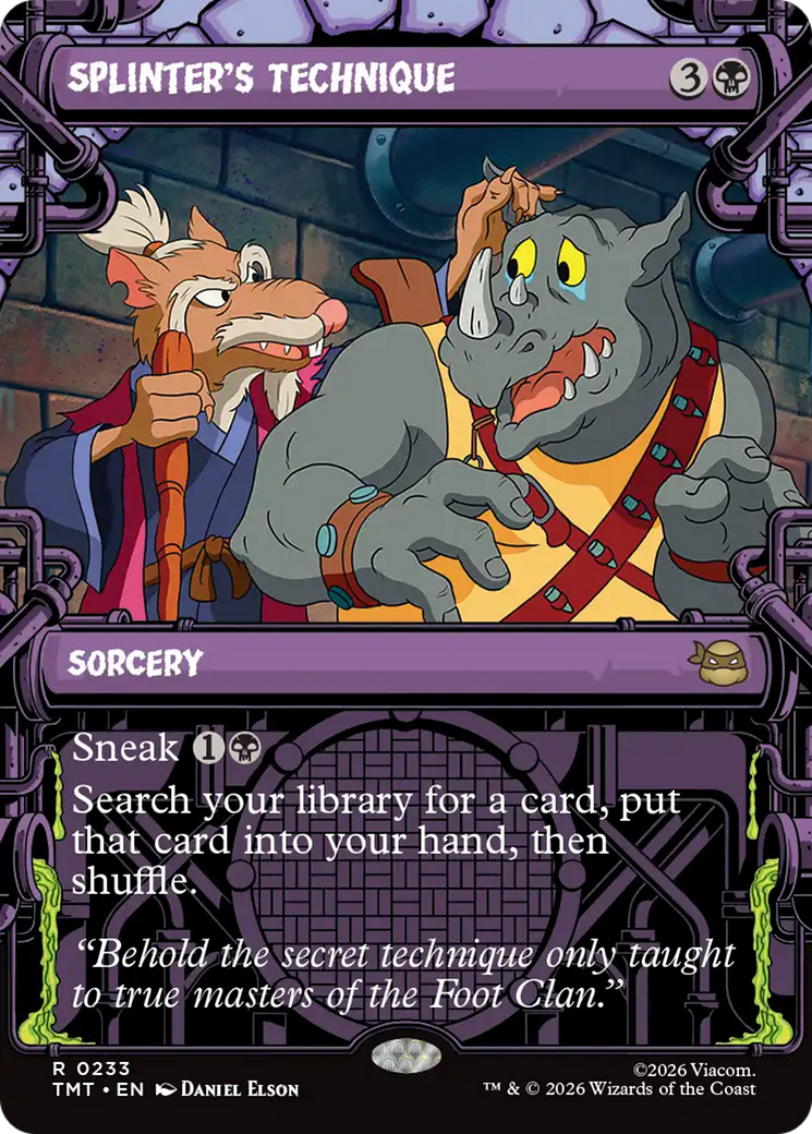 Splinter's Technique (Showcase) [Teenage Mutant Ninja Turtles] | Gate City Games LLC