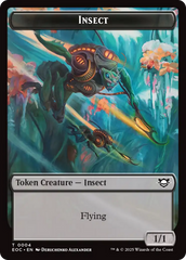 Insect // Beast (0005) Double-Sided Token [Edge of Eternities Commander Tokens] | Gate City Games LLC