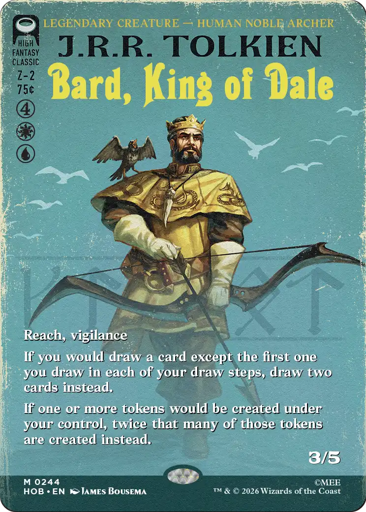 Bard, King of Dale (Borderless) [The Hobbit] | Gate City Games LLC
