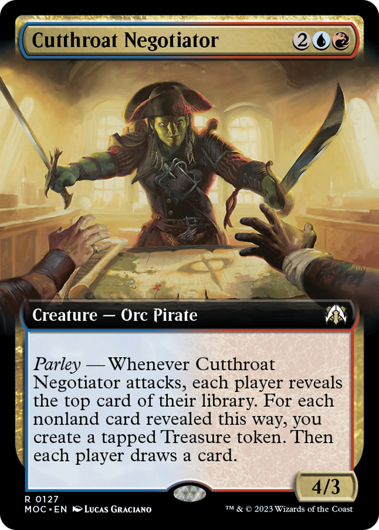 Cutthroat Negotiator (Extended Art) [March of the Machine Commander] | Gate City Games LLC