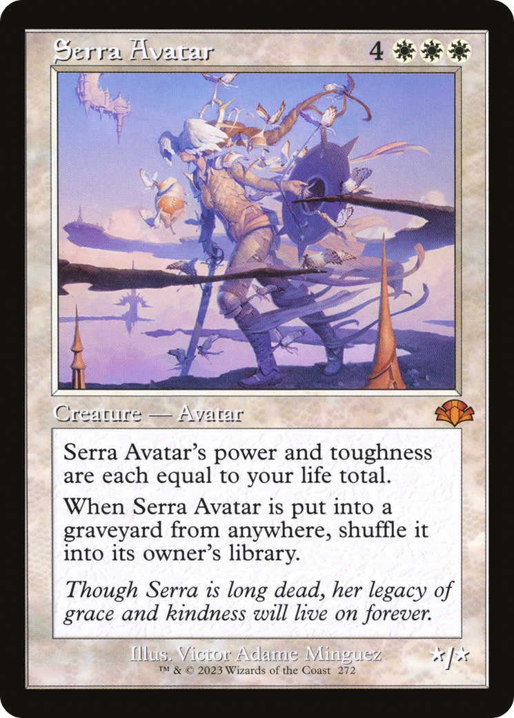 Serra Avatar (Retro) [Dominaria Remastered] | Gate City Games LLC