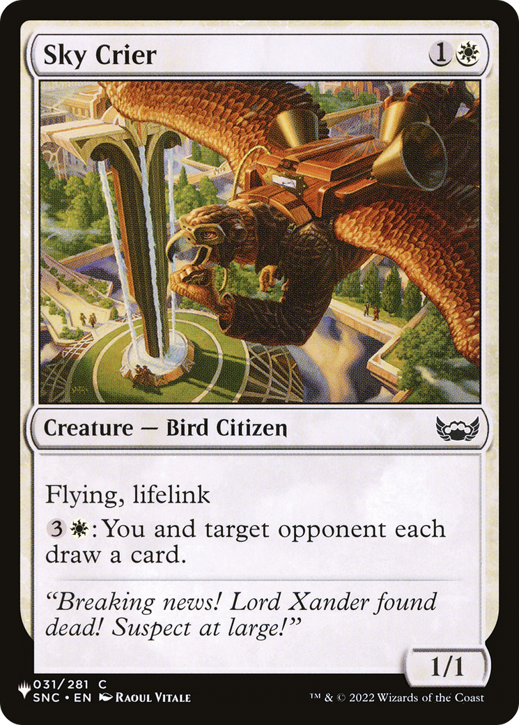 Sky Crier [The List] | Gate City Games LLC