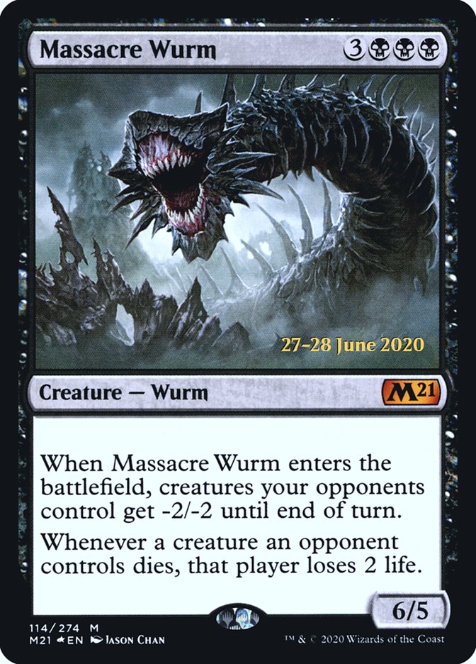Massacre Wurm [Core Set 2021 Prerelease Promos] | Gate City Games LLC
