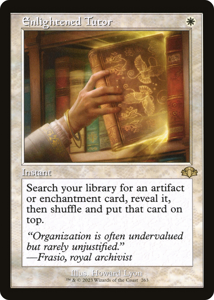 Enlightened Tutor (Retro) [Dominaria Remastered] | Gate City Games LLC