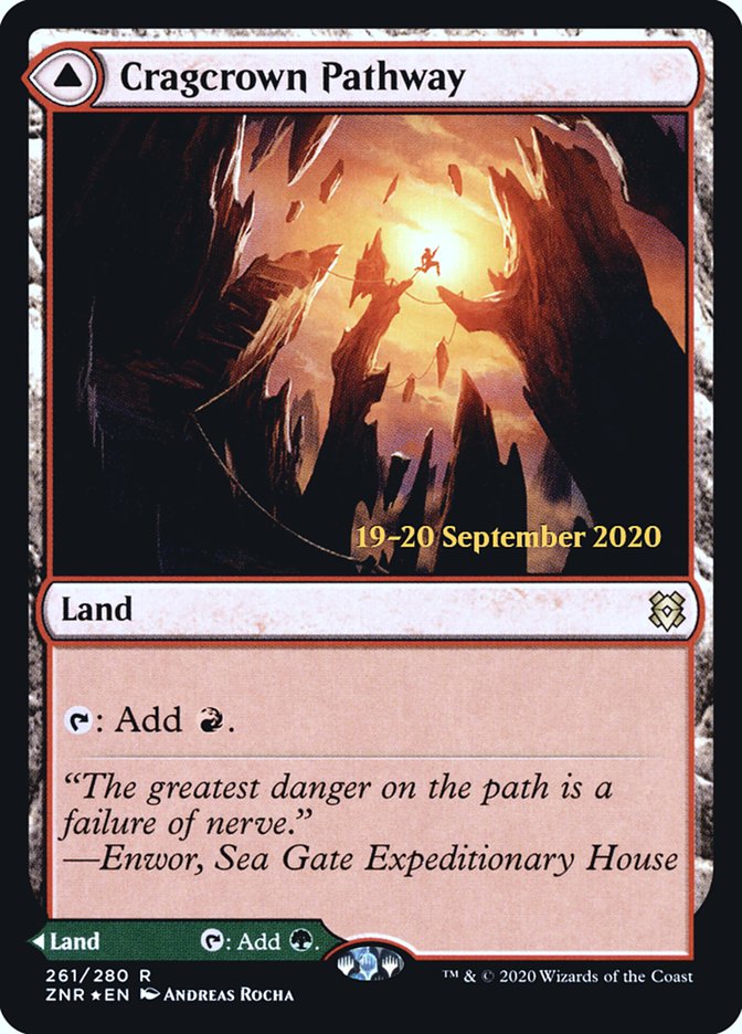 Cragcrown Pathway // Timbercrown Pathway [Zendikar Rising Prerelease Promos] | Gate City Games LLC
