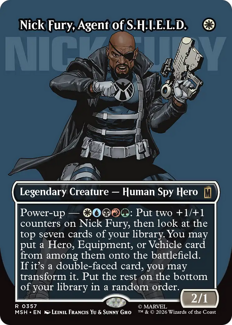 Nick Fury, Agent of S.H.I.E.L.D. (Borderless) (0357) [Marvel Super Heroes] | Gate City Games LLC