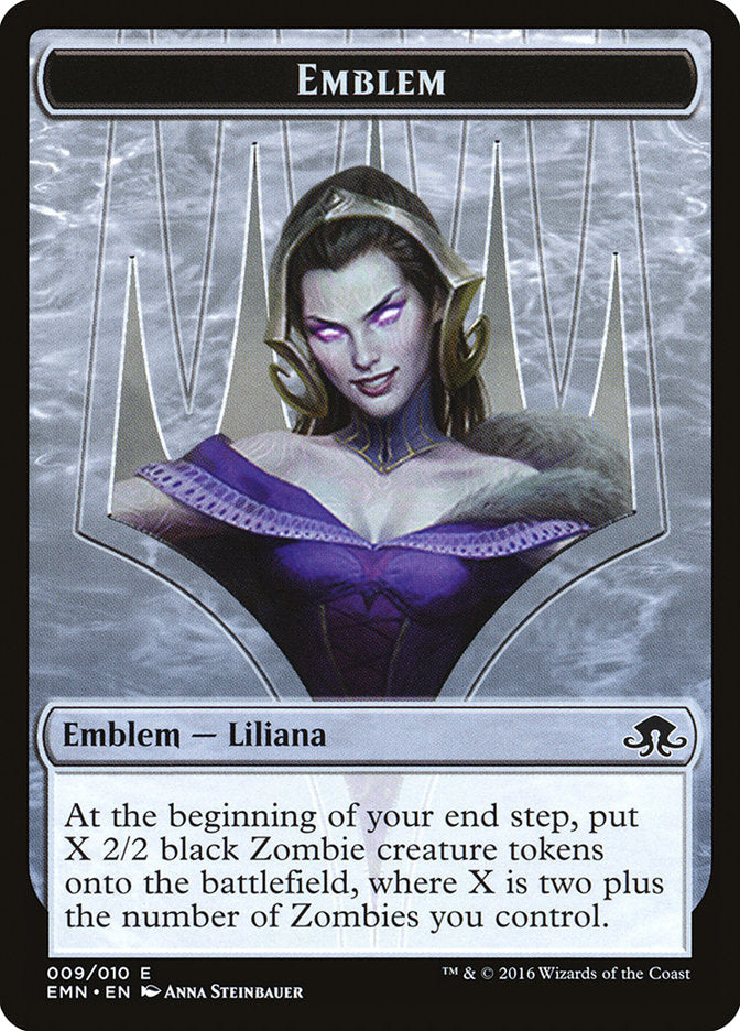 Liliana, the Last Hope Emblem [Eldritch Moon Tokens] | Gate City Games LLC