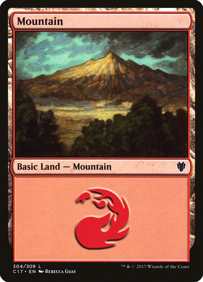 Mountain (304) [Commander 2017] | Gate City Games LLC