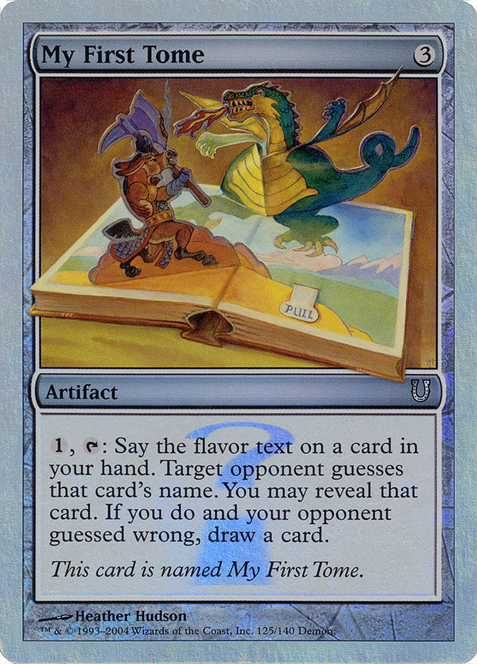 My First Tome (Alternate Foil) [Unhinged] | Gate City Games LLC