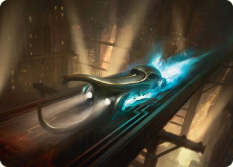 Run Out of Town Art Card [Streets of New Capenna Art Series] | Gate City Games LLC