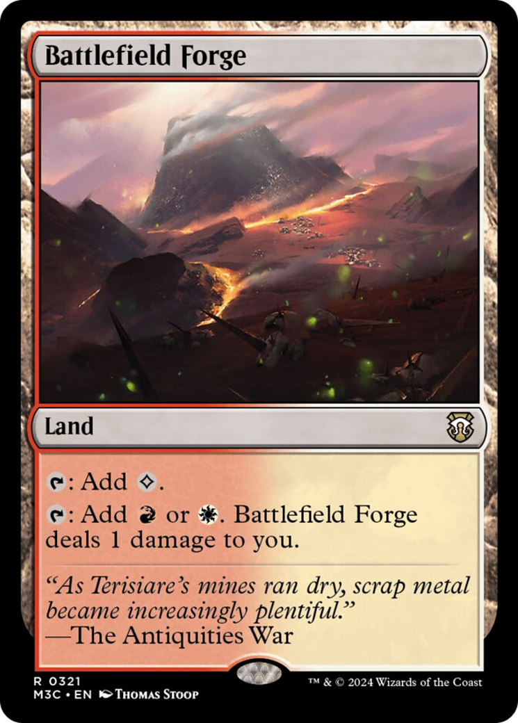 Battlefield Forge (Ripple Foil) [Modern Horizons 3 Commander] | Gate City Games LLC