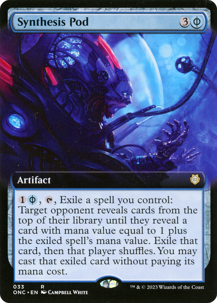 Synthesis Pod (Extended Art) [Phyrexia: All Will Be One Commander] | Gate City Games LLC