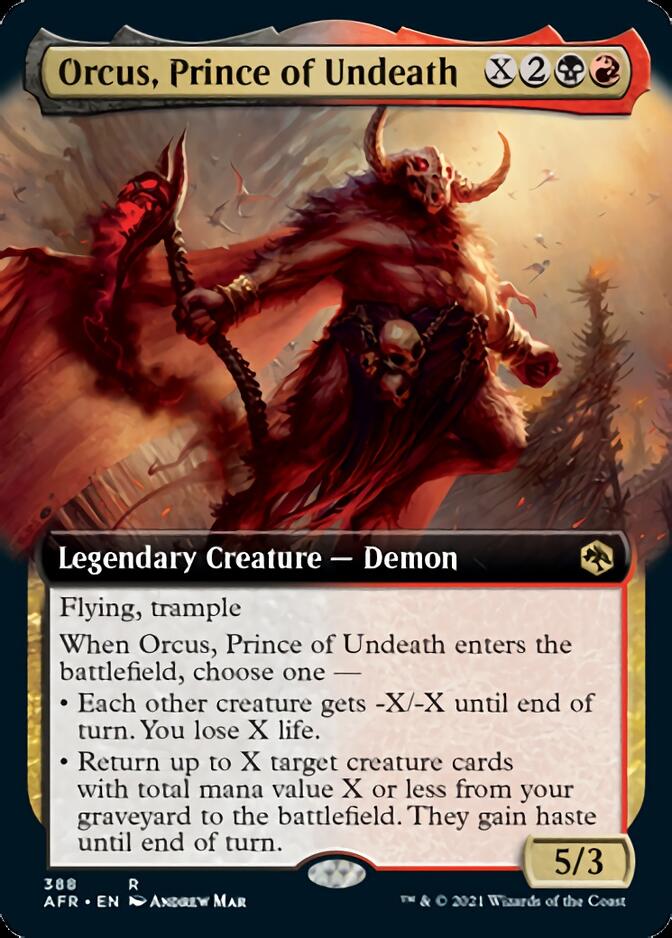 Orcus, Prince of Undeath (Extended Art) [Dungeons & Dragons: Adventures in the Forgotten Realms] | Gate City Games LLC