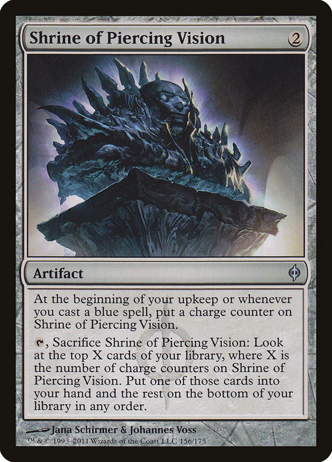 Shrine of Piercing Vision [New Phyrexia] | Gate City Games LLC