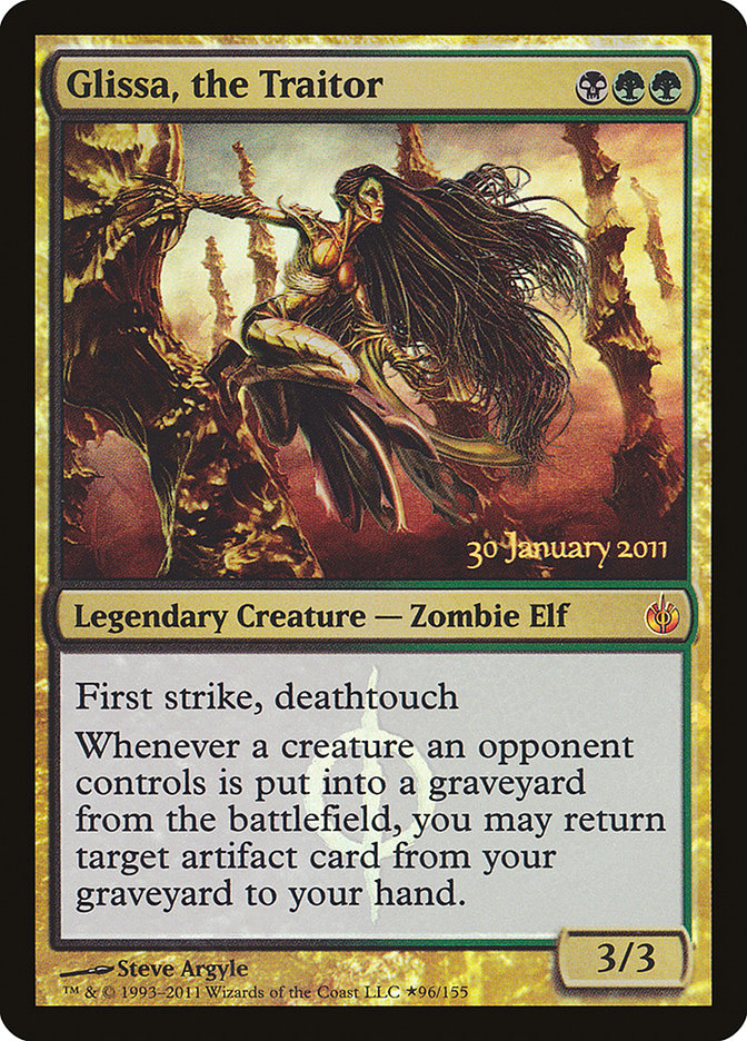 Glissa, the Traitor [Mirrodin Besieged Prerelease Promos] | Gate City Games LLC