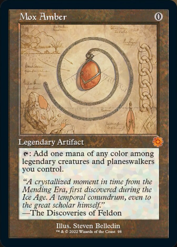 Mox Amber (Retro Schematic) [The Brothers' War Retro Artifacts] | Gate City Games LLC