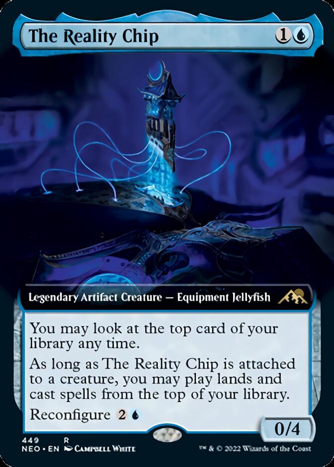 The Reality Chip (Extended Art) [Kamigawa: Neon Dynasty] | Gate City Games LLC