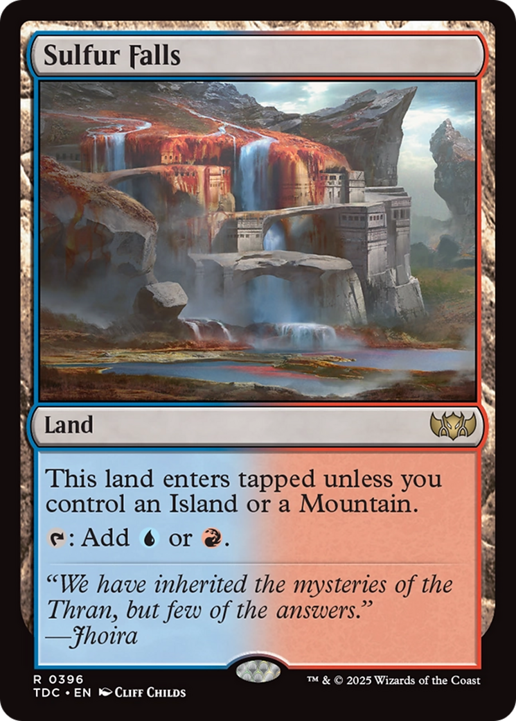 Sulfur Falls [Tarkir: Dragonstorm Commander] | Gate City Games LLC