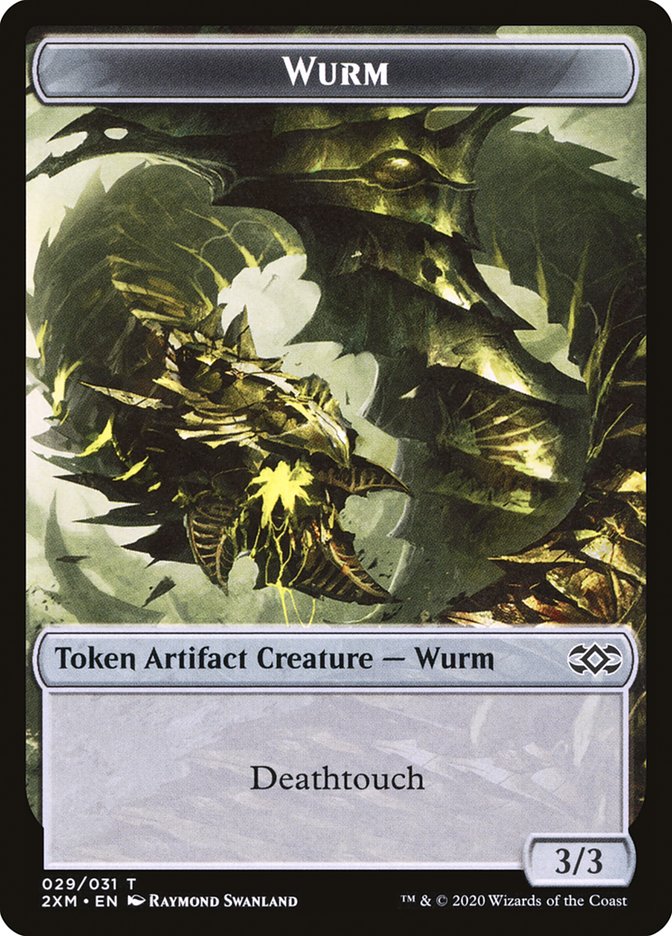 Human Soldier // Wurm (029) Double-Sided Token [Double Masters Tokens] | Gate City Games LLC