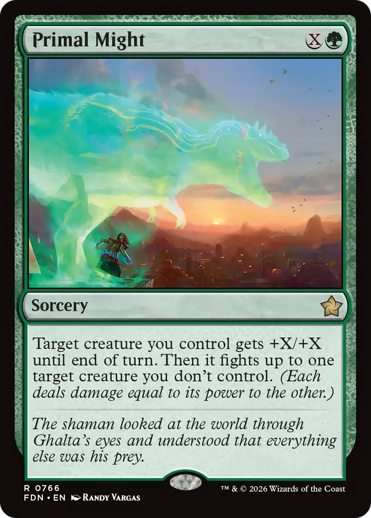 Primal Might (0766) [Foundations] | Gate City Games LLC