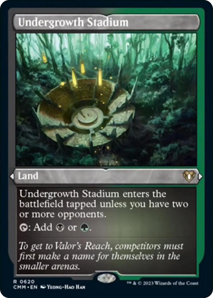 Undergrowth Stadium (Foil Etched) [Commander Masters] | Gate City Games LLC