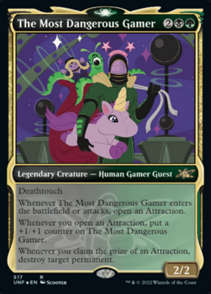 The Most Dangerous Gamer (Showcase) (Galaxy Foil) [Unfinity] | Gate City Games LLC