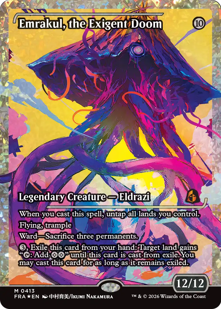 Emrakul, the Exigent Doom (Showcase) (Fracture Foil) [Reality Fracture] | Gate City Games LLC