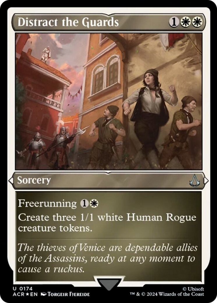 Distract the Guards (Foil Etched) [Assassin's Creed] | Gate City Games LLC