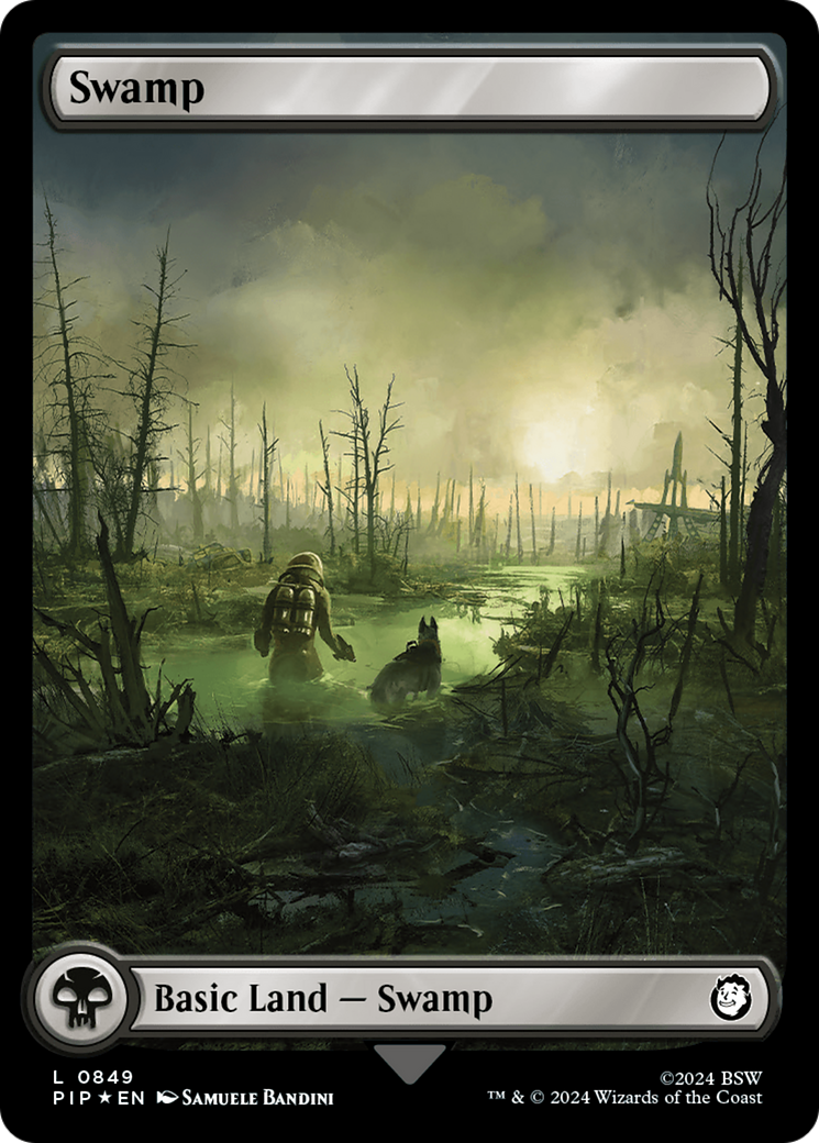 Swamp (0849) (Surge Foil) [Fallout] | Gate City Games LLC