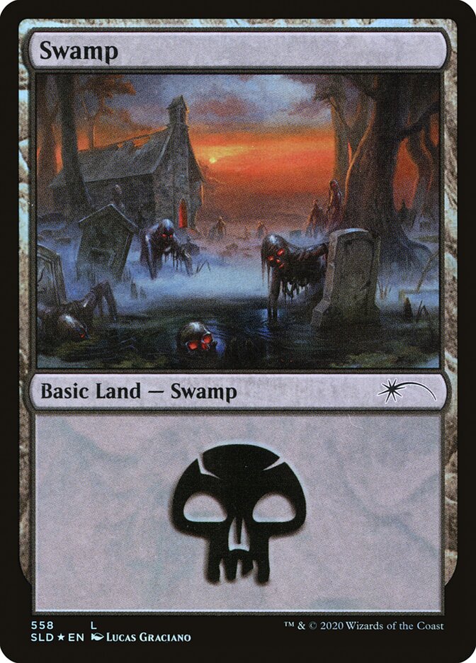 Swamp (Reanimated) (558) [Secret Lair Drop Promos] | Gate City Games LLC