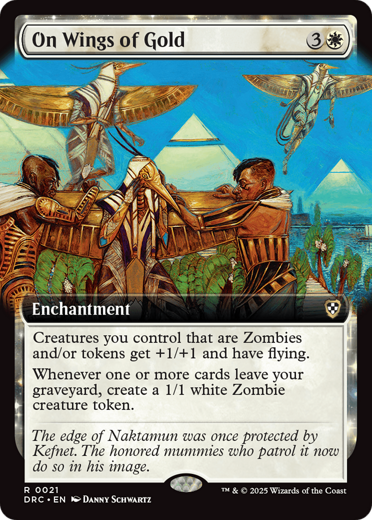 On Wings of Gold (Extended Art) [Aetherdrift Commander] | Gate City Games LLC