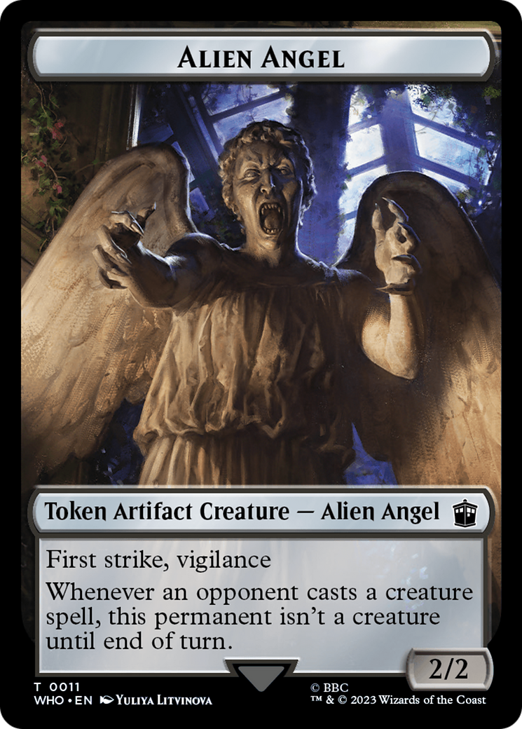 Alien Angel // Food (0025) Double-Sided Token [Doctor Who Tokens] | Gate City Games LLC