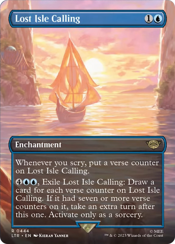 Lost Isle Calling (Borderless Alternate Art) [The Lord of the Rings: Tales of Middle-Earth] | Gate City Games LLC