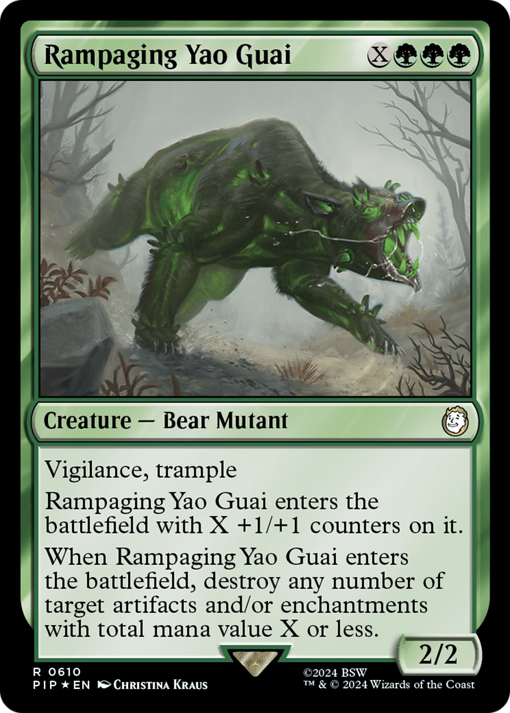 Rampaging Yao Guai (Surge Foil) [Fallout] | Gate City Games LLC