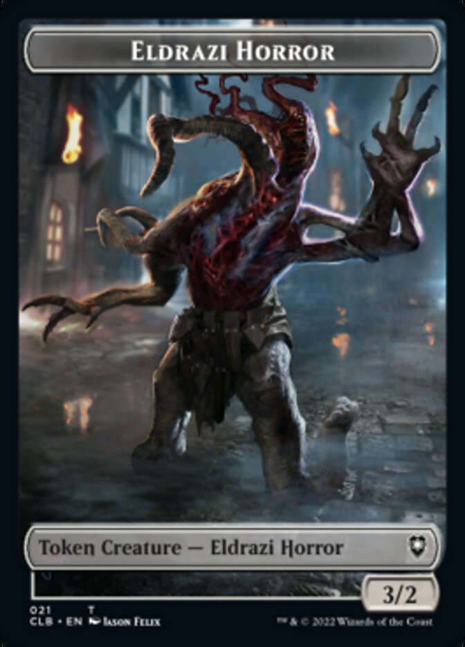 Horror // Eldrazi Horror Double-Sided Token [Commander Legends: Battle for Baldur's Gate Tokens] | Gate City Games LLC