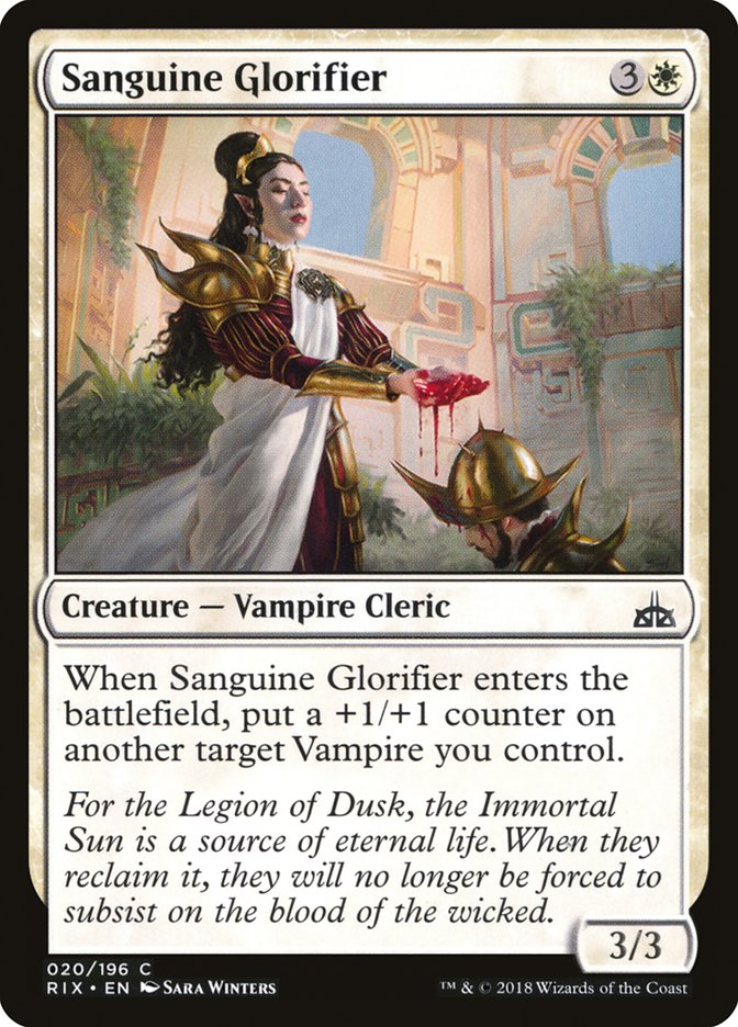 Sanguine Glorifier [Rivals of Ixalan] | Gate City Games LLC