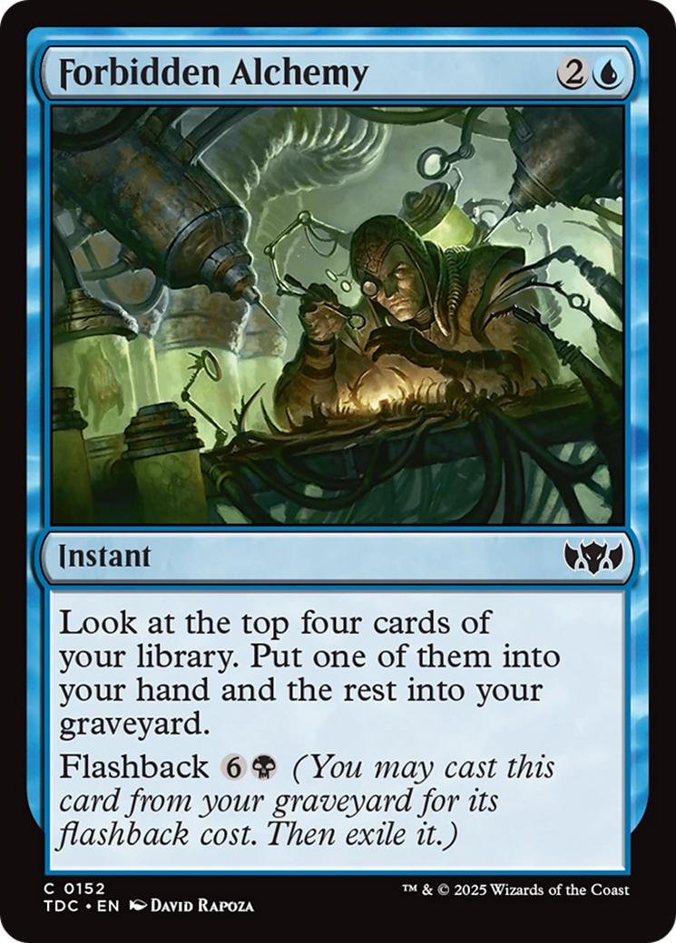 Forbidden Alchemy [Tarkir: Dragonstorm Commander] | Gate City Games LLC