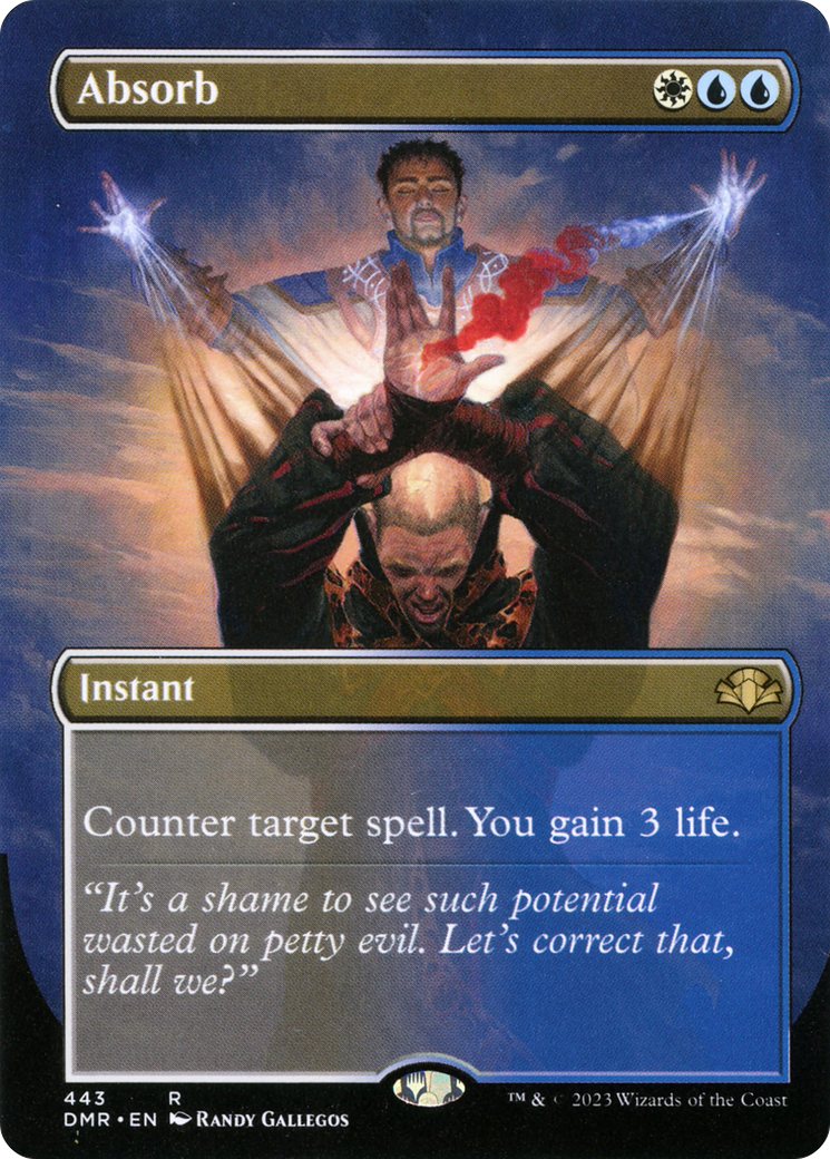 Absorb (Borderless Alternate Art) [Dominaria Remastered] | Gate City Games LLC