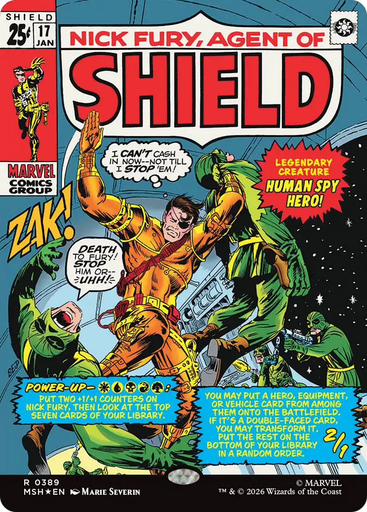 Nick Fury, Agent of SHIELD (Borderless) (0389) [Marvel Super Heroes] | Gate City Games LLC