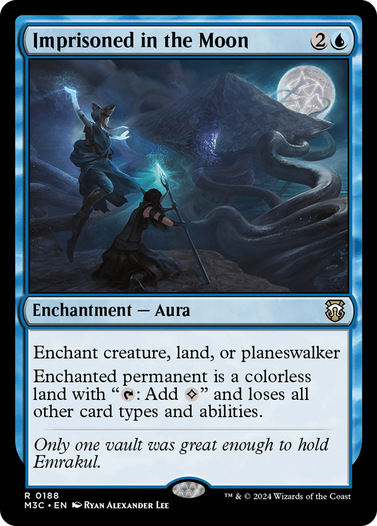 Imprisoned in the Moon (Ripple Foil) [Modern Horizons 3 Commander] | Gate City Games LLC