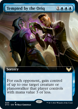 Tempted by the Oriq (Extended Art) [Strixhaven: School of Mages] | Gate City Games LLC