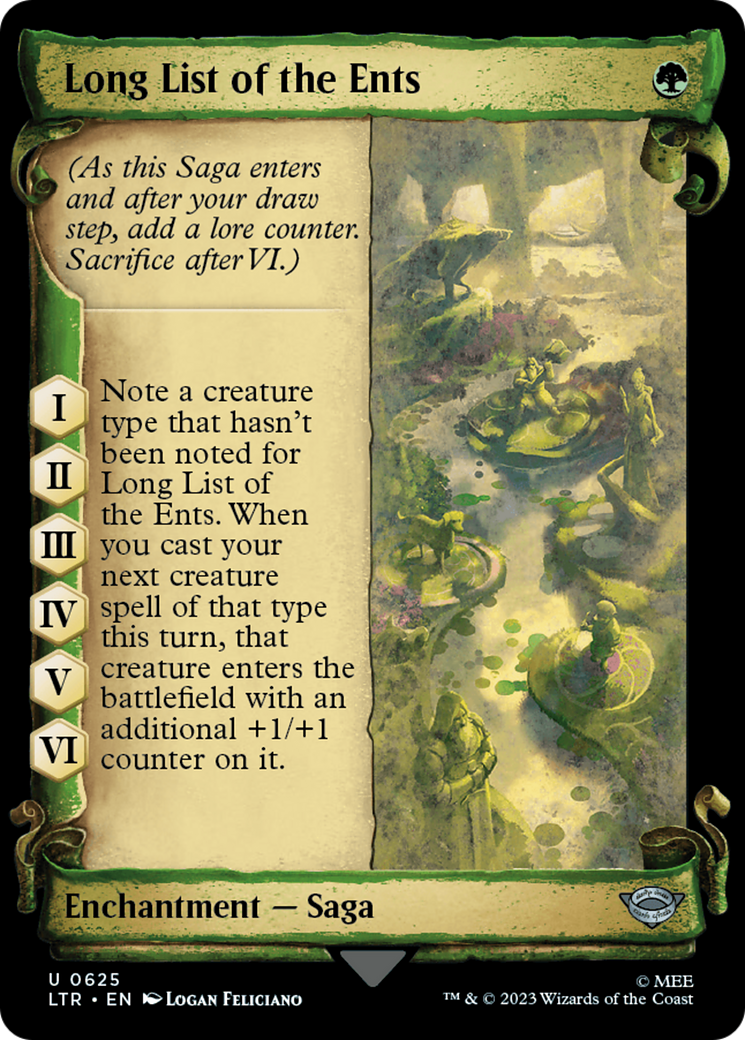 Long List of the Ents [The Lord of the Rings: Tales of Middle-Earth Showcase Scrolls] | Gate City Games LLC