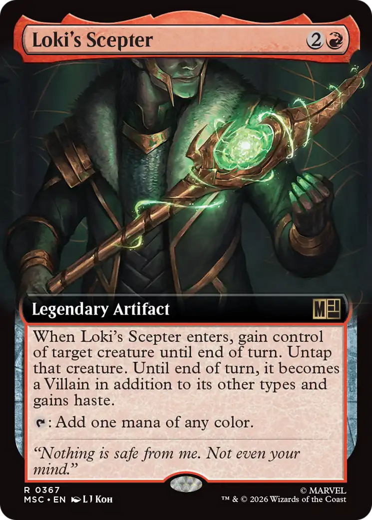 Loki's Scepter (Extended Art) [Marvel Super Heroes Commander] | Gate City Games LLC