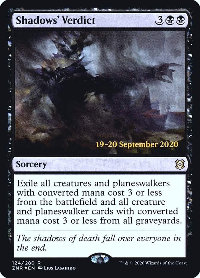 Shadows' Verdict [Zendikar Rising Prerelease Promos] | Gate City Games LLC